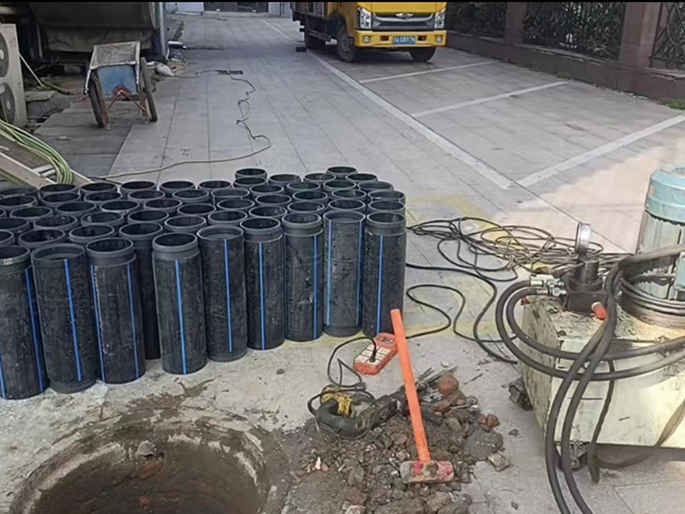 麟游PE置换管厂家 DN315置换管 非开挖管短管置换